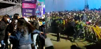 FANÁTICOS INTENTAN ENTRAR A LA FUERZA A CONCIERTO DE SANTA FE KLAN