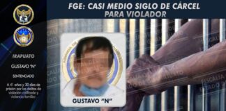 40 AÑOS DE CÁRCEL A VIOLADOR EN IRAPUATO