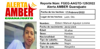 ACTIVAN ALERTA AMBER POR DESAPARICIÓN DEL JOVEN EDSON MANUEL