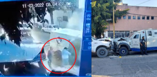 REVELAN VIDEO DE ASALTO A CAMION DE VALORES EN LEÓN