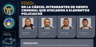A LA CÁRCEL CRIMINALES QUE DISPARARON CONTRA POLICÍAS