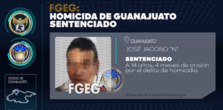 SENTENCIAN A HOMBRE POR HOMICIDIO EN GUANAJUATO