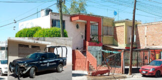 CHOCAN POLICÍAS CONTRA CASA EN VILLA DE LAS FLORES