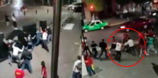 (VIDEO) CAPTAN RIÑA EN PLENO ARCO DE LA CALZADA