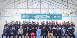 SE GRADUAN 49 ELEMENTOS DE SEGURIDAD PÚBLICA EN LEÓN