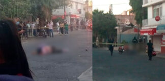 BALEAN A PAREJA EN LA COLONIA EL RETIRO