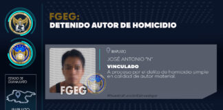 DETIENEN A HOMBRE POR HOMICIDIO A MACHETAZOS