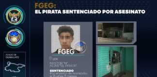 CÁRCEL A “EL PIRATA” POR MATAR A HOMBRE EN SANTA MARÍA DEL GRANJENO