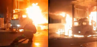 (VIDEO) SE INCENDIA GASOLINERA EN EL BULEVAR LAS TORRES