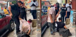 (VIDEO) LOS SORPRENDEN ROBANDO CABLEADO EN ALCANTARILLA EN SAN MIGUEL