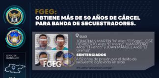 SENTENCIAN A SECUESTRADORES DE COMERCIANTE EN SILAO