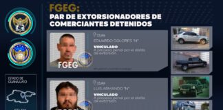 DETIENEN A DOS EXTORSIONADORES QUE ATEMORIZABAN A COMERCIANTES