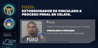 CAE “EL VELADOR”; OTRO EXTORSIONADOR EN CELAYA
