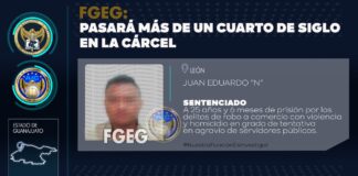 SENTENCIAN A LEONÉS POR ASALTAR VINATA Y DISPARAR CONTRA POLICÍAS