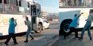 HAY TIRO; CONDUCTOR DE OPTIBUS VS EMPLEADO DE MEGACABLE