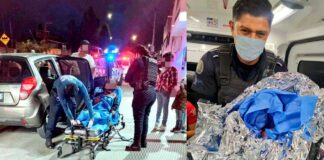 POLICÍAS AYUDAN A MUJER EN LABOR DE PARTO EN PLENO BULEVAR DE LEÓN