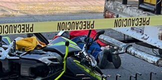 OTRO BIKER CAÍDO; AHORA EN JARDINES DE JEREZ