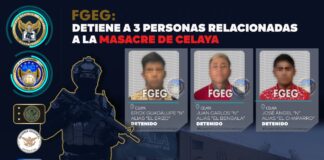 DETIENEN A TRES PRESUNTOS RESPONSABLES DE MASACRE EN CELAYA
