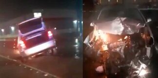 (VIDEO) SE ATORA AUTO EN VÍAS DEL TREN EN EL TIMOTEO LOZANO