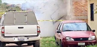 (VIDEO) EXPLOTA ARTEFACTO FRENTE A MINISTERIALES EN IRAPUATO