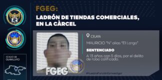 SENTENCIAN A 13 AÑOS DE CÁRCEL A LADRÓN DE OXXOS