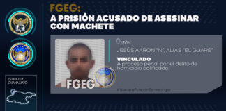 DETIENEN A “EL GUARE” POR MATAR CON UN MACHETE A HOMBRE EN LEÓN