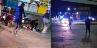 (VIDEO) MOTOCICLISTA SE PASA EL ROJO Y CHOCA; A POLICÍAS SE LES ESCAPA PATRULLA