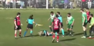 (VIDEO) JUGADOR GOLPEA A ÁRBITRA Y ES DETENIDO EN ARGENTINA