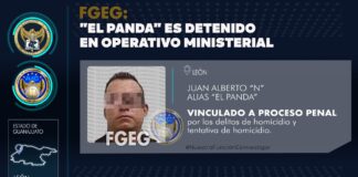 DETIENEN A “EL PANDA” POR MATAR A MUJER EN VALLE DE JEREZ