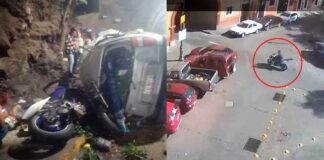 (VIDEO) MUERE MOTOCICLISTA Y COPILOTO TRAS CHOCAR EN TÚNEL DE GUANAJUATO