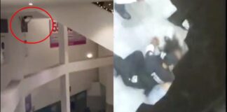 MUJER CAE DEL TECHO DE PLAZA GALERÍAS EN PACHUCA