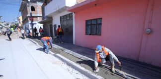 CONSTRUYEN OBRAS EN 68 CALLES DE LEÓN