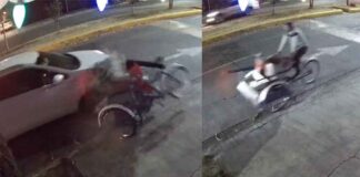 (VIDEO) ATROPELLAN A OTRO TAMALERO; CONDUCTORA DE DA A LA FUGA