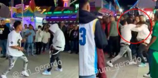 (VIDEO) CAPTAN PELEA DENTRO DE LA FERIA DE LEÓN