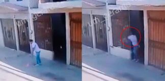 (VIDEO) VECINA COCHINA; RECOGE EXCREMENTO Y LO LANZA A VECINOS