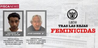 CONDENAN A DOS FEMINICIDAS EN LEÓN; MATARON A SUS PAREJAS