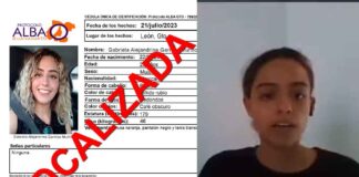 “ME FUI POR VIOLENCIA FAMILIAR”; GABRIELA NO ESTABA DESAPARECIDA