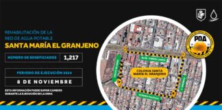 MEJORA SAPAL REDES DE AGUA POTABLE EN SANTA MARÍA DEL GRANJENO
