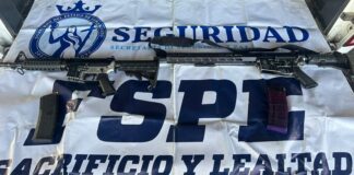DETIENEN A DOS PERSONAS CON ARMAMENTO EXCLUSIVO EN APASEO EL ALTO