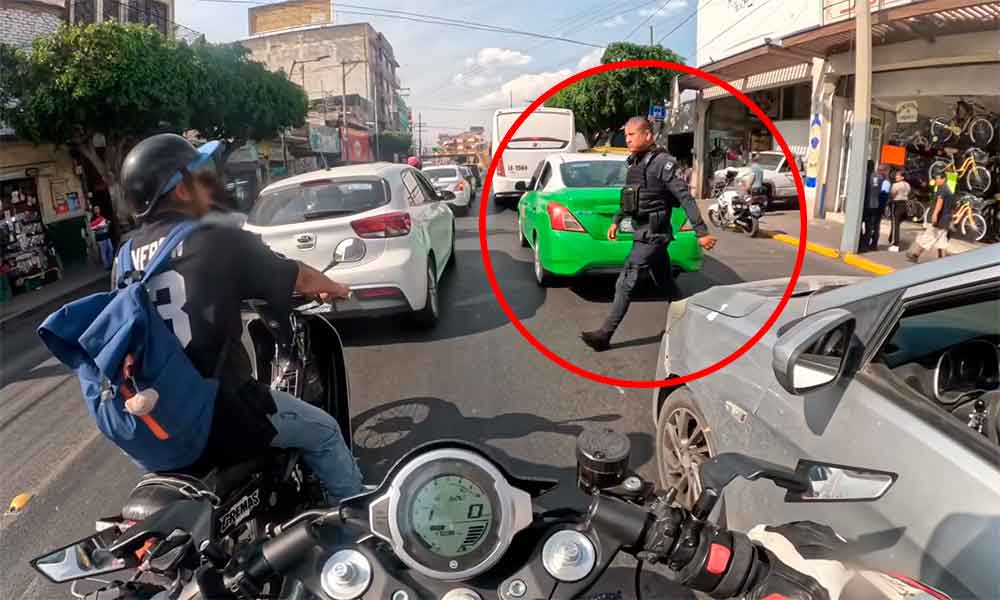policia-casi-atropellado-miguel-aleman