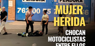 MUJER RESULTA LESIONADA TRAS CHOQUE DE MOTOCICLISTAS EN LEÓN DOS