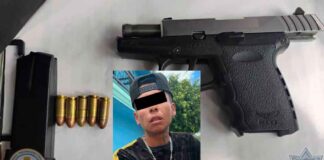 DETIENEN A HOMBRE ARMADO EN LA COLONIA 8 DE MARZO