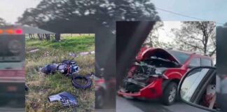 MUERE JOVEN MOTOCICLISTA EN LA SIERRA DE LOBOS; SU NOVIA SIGUE GRAVE