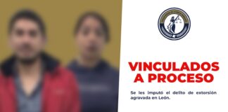 CAPTURAN A PAREJA DE PRESUNTOS EXTORSIONADORES EN LEÓN