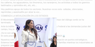 GOBERNADORA PIDE MESAS NACIONALES ANTE LOS BLOQUEOS