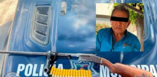 DETIENEN A HOMBRE CON UNA ESCOPETA EN LEÓN