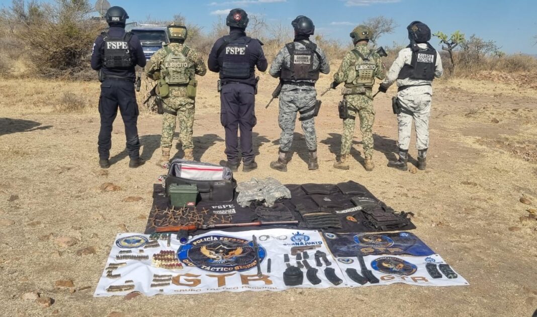 Aseguran-Grupo-Tactico-Regional-y-Autoridades-federales-armanento-en-Juventino-Rosas