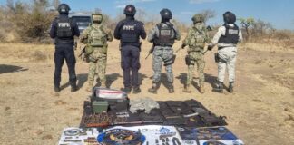ASEGURAN ARMAMENTO EN OPERATIVO DE JUVENTINO ROSAS