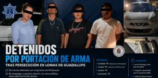 CUATRO PERSONAS ARMADAS SON DETENIDAS TRAS PERSECUCIÓN EN LEÓN