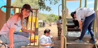 VOLUNTARIOS “ENCHULAN” ÁREA DE JUEGOS DEL PARQUE METROPOLITANO EN LEÓN